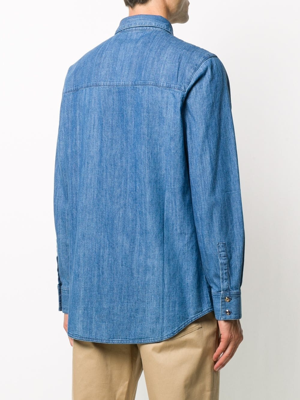 Interlocking G buttons denim shirt - 4