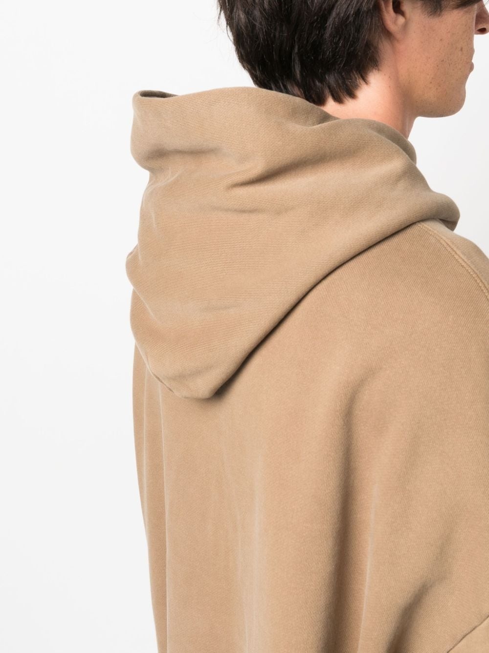 drop-shoulder cotton hoodie - 6