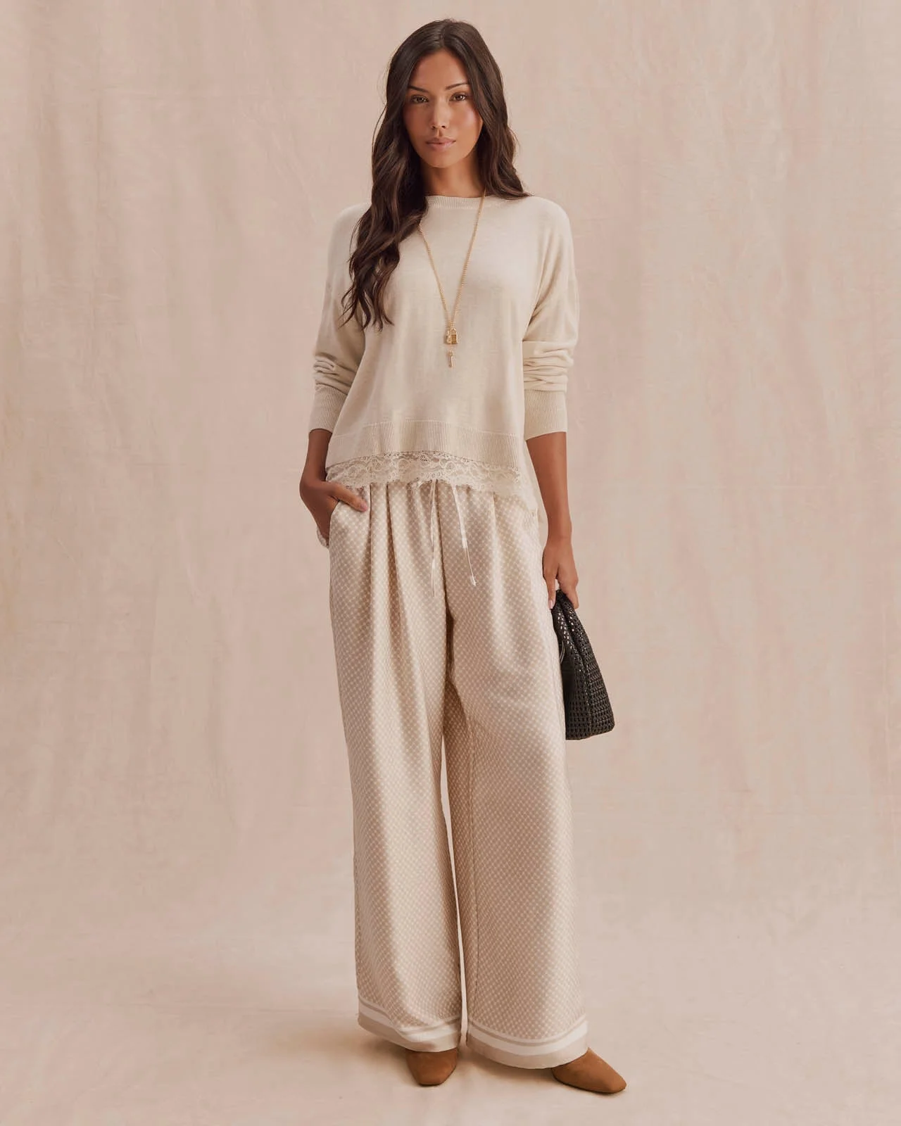 Valerie Pleated Print Pant - 1
