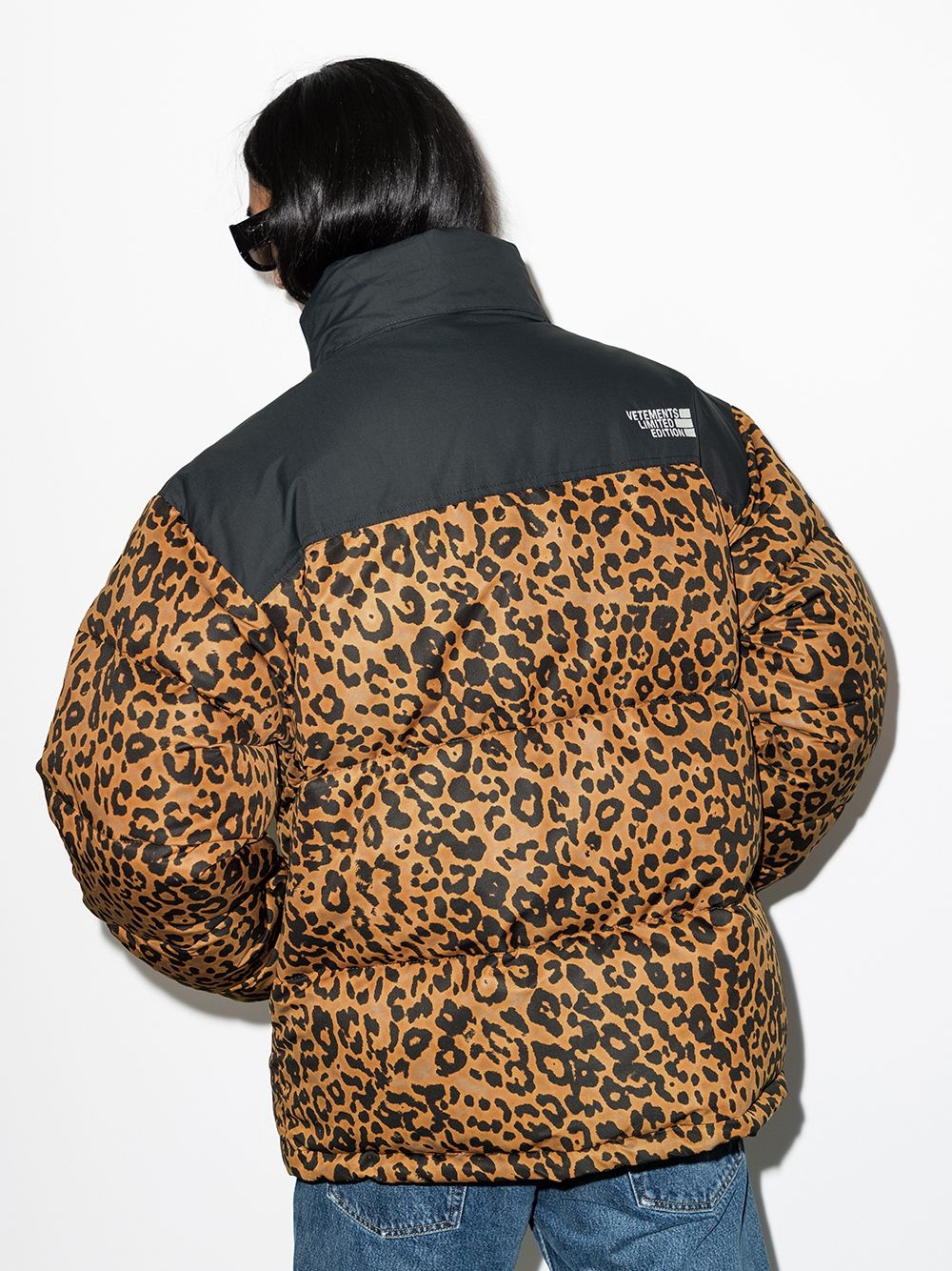 leopard-print padded jacket - 3