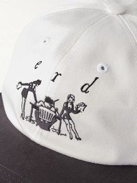 Enfants Riches Déprimés Secretary Logo-Embroidered Cotton-Twill