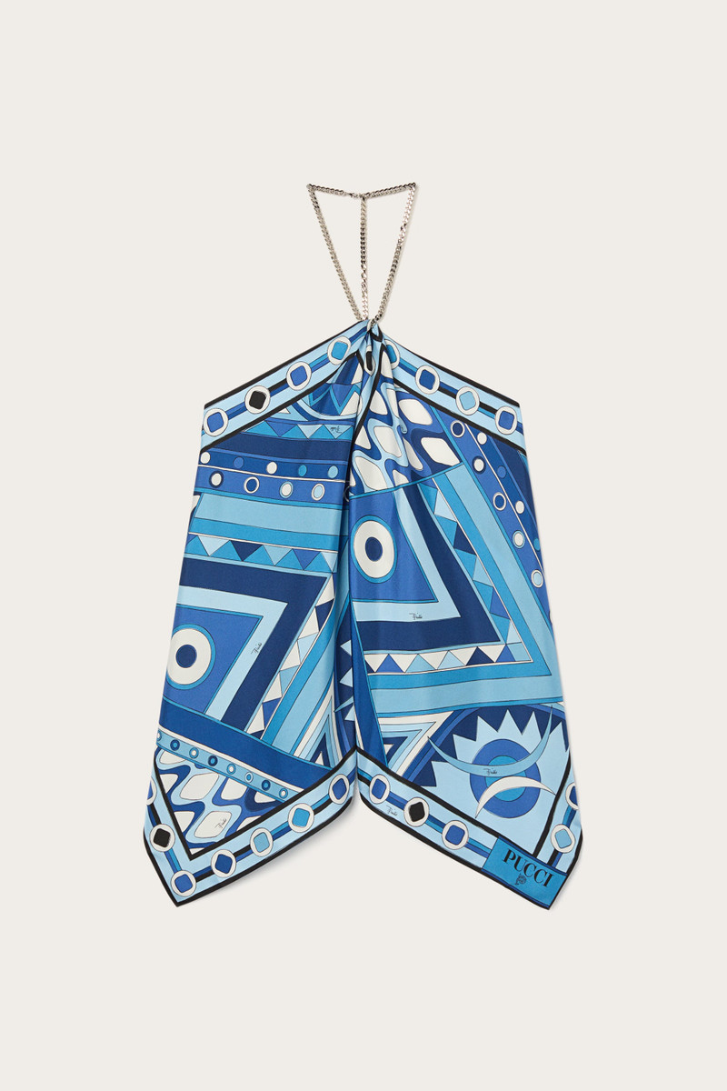 VIVARA PRINT SLEEVELESS SILK TOP 1