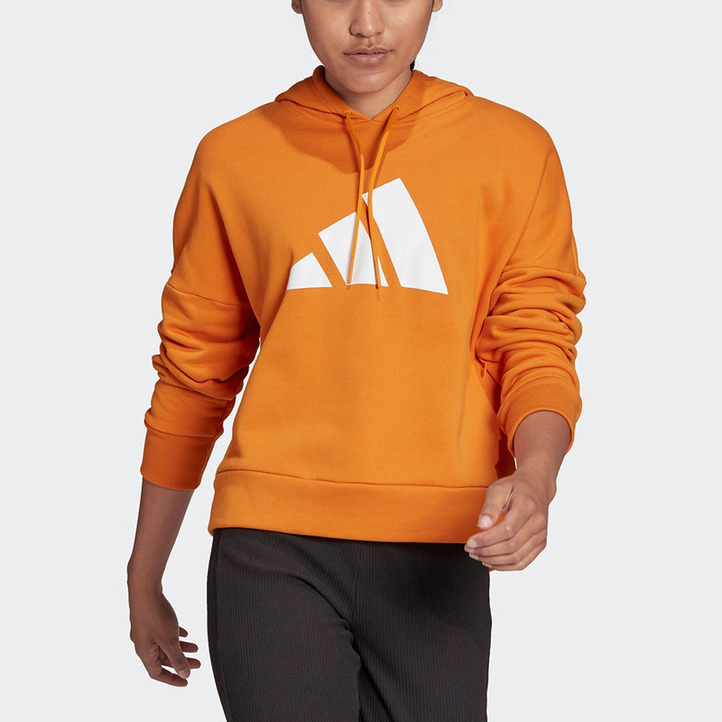 adidas (WMNS) adidas FUTURE ICONS Hoodie 'Orange' H57341 outlook