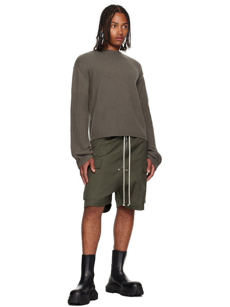 Rick Owens Gray Concordians Round Neck Sweater outlook