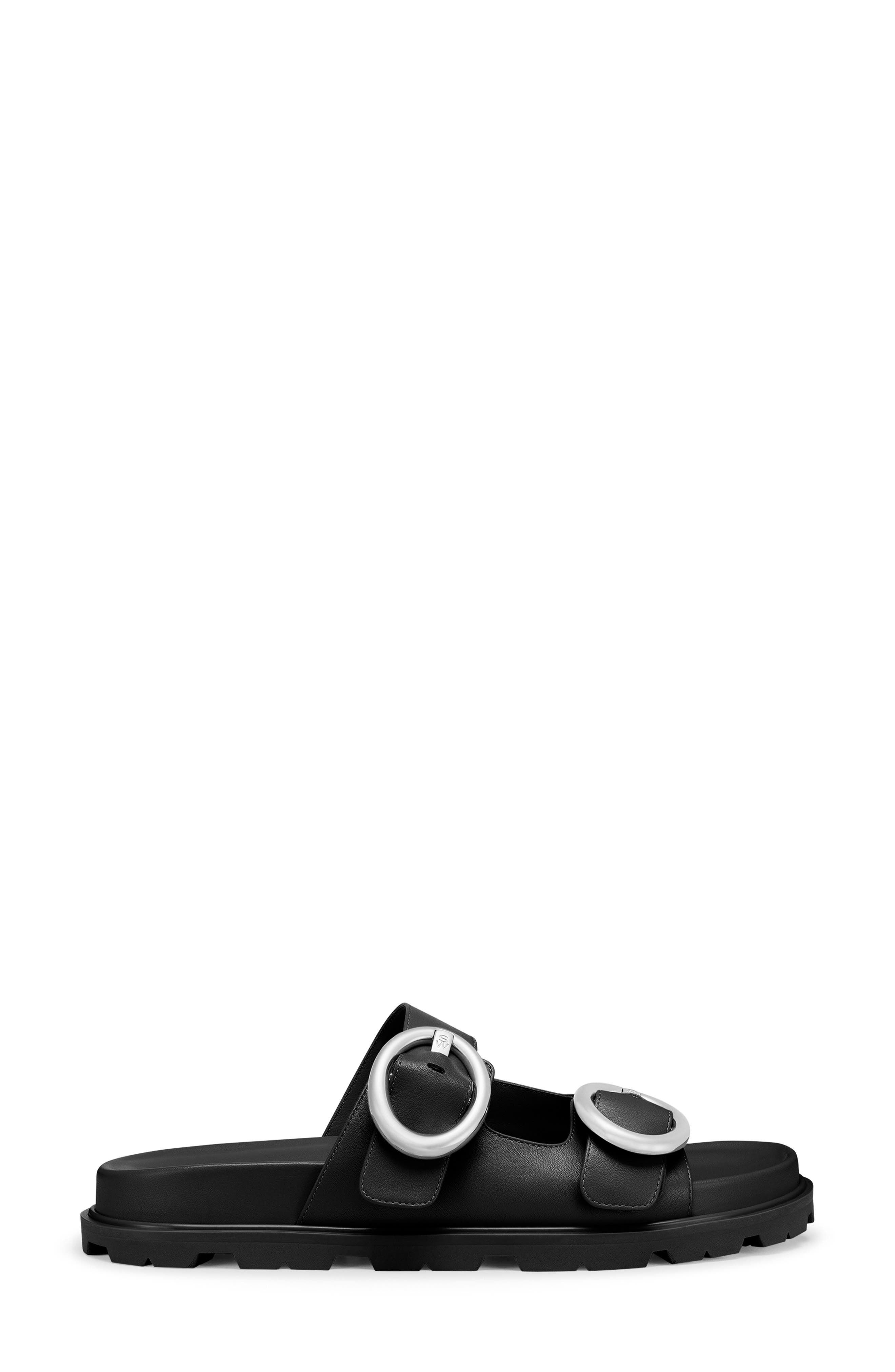 Stuart Weitzman Benni Two-Strap Sandal in Black at Nordstrom - 3