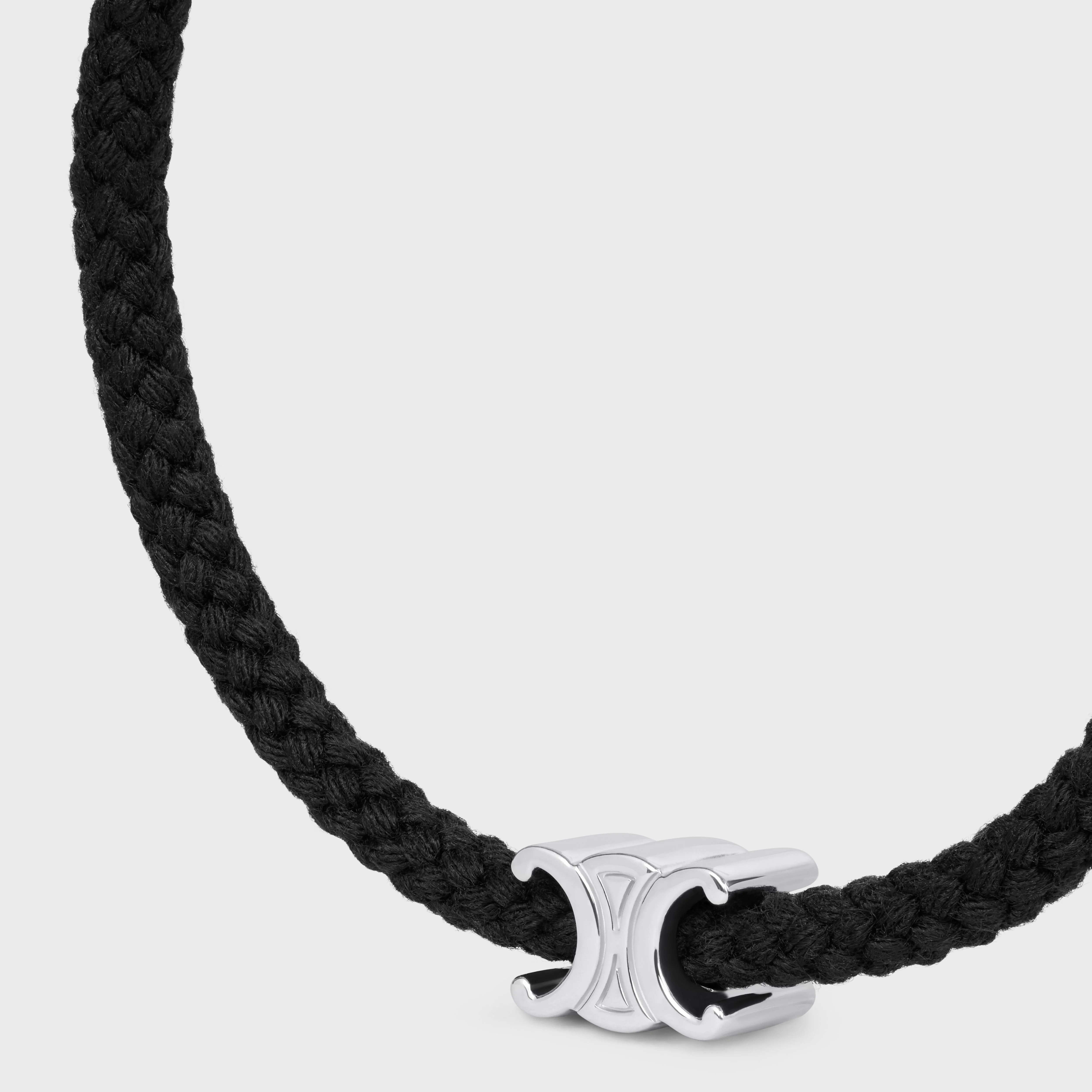 Triomphe Beach Bracelet in Acrylic and Brass with Rhodium Finish - 2