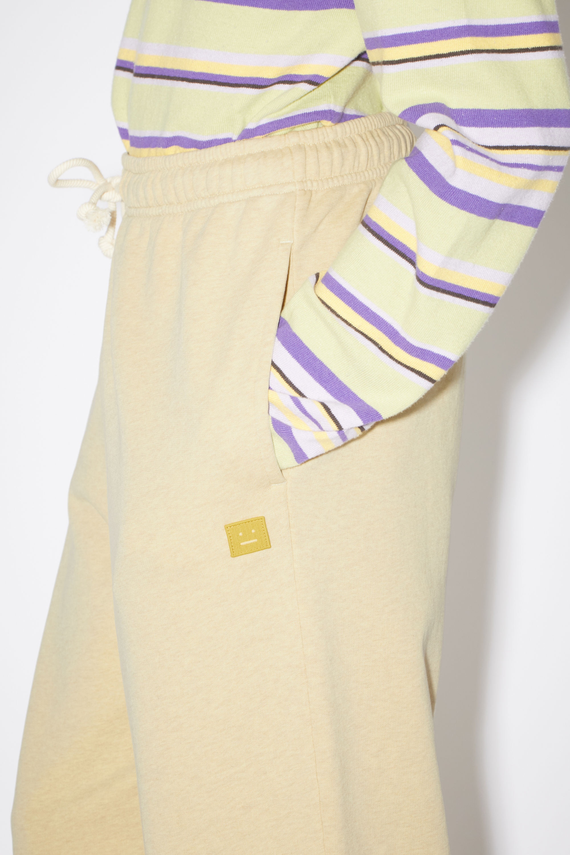 Sweatpants - Pale yellow melange - 5