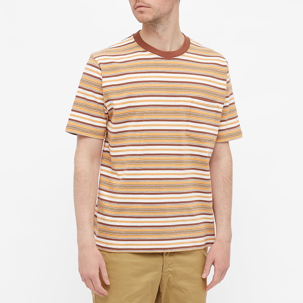 Beams Plus Multi Stripe Pocket Tee - 3