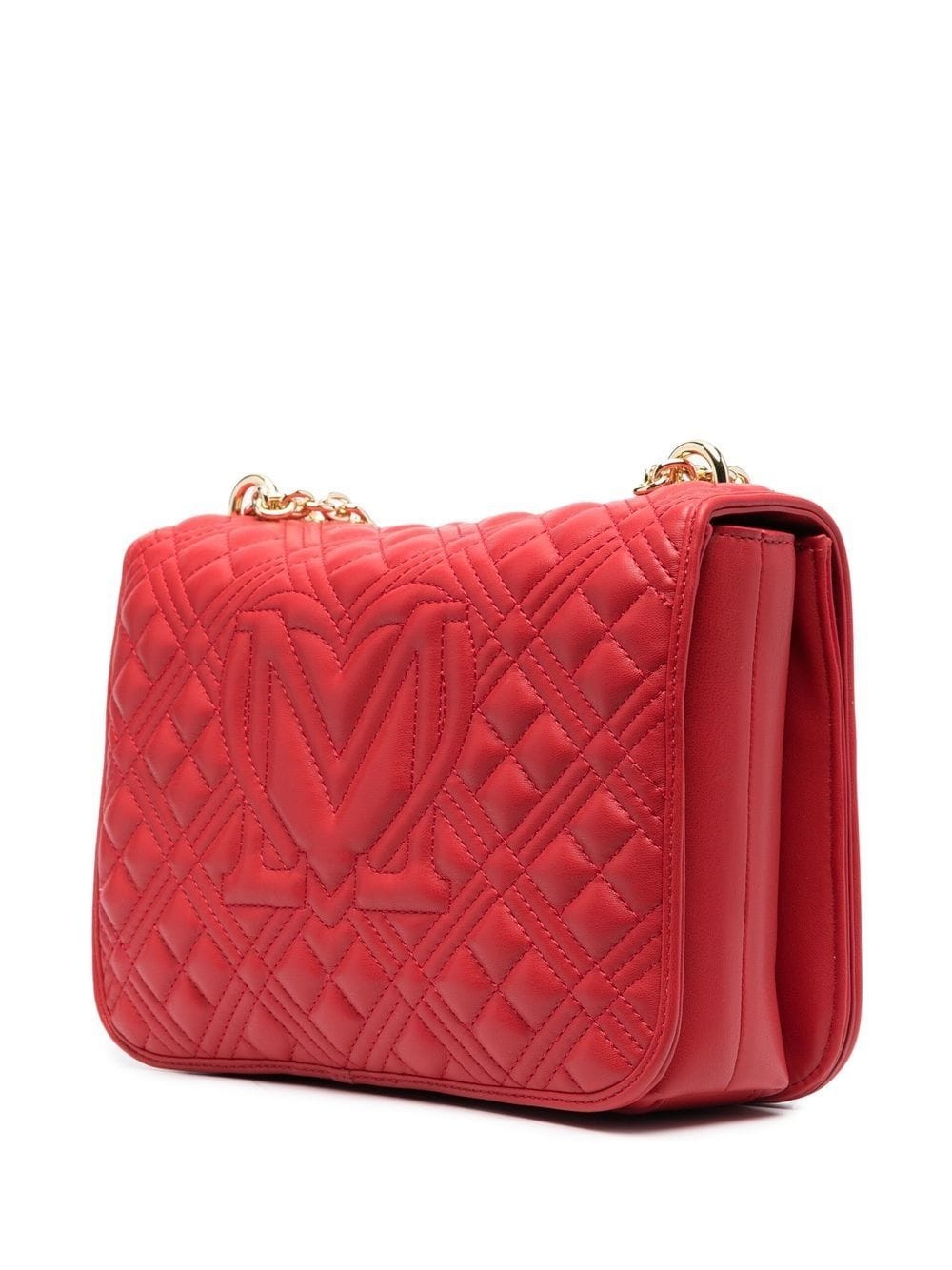 quilted logo-plaque shoulder bag - 3