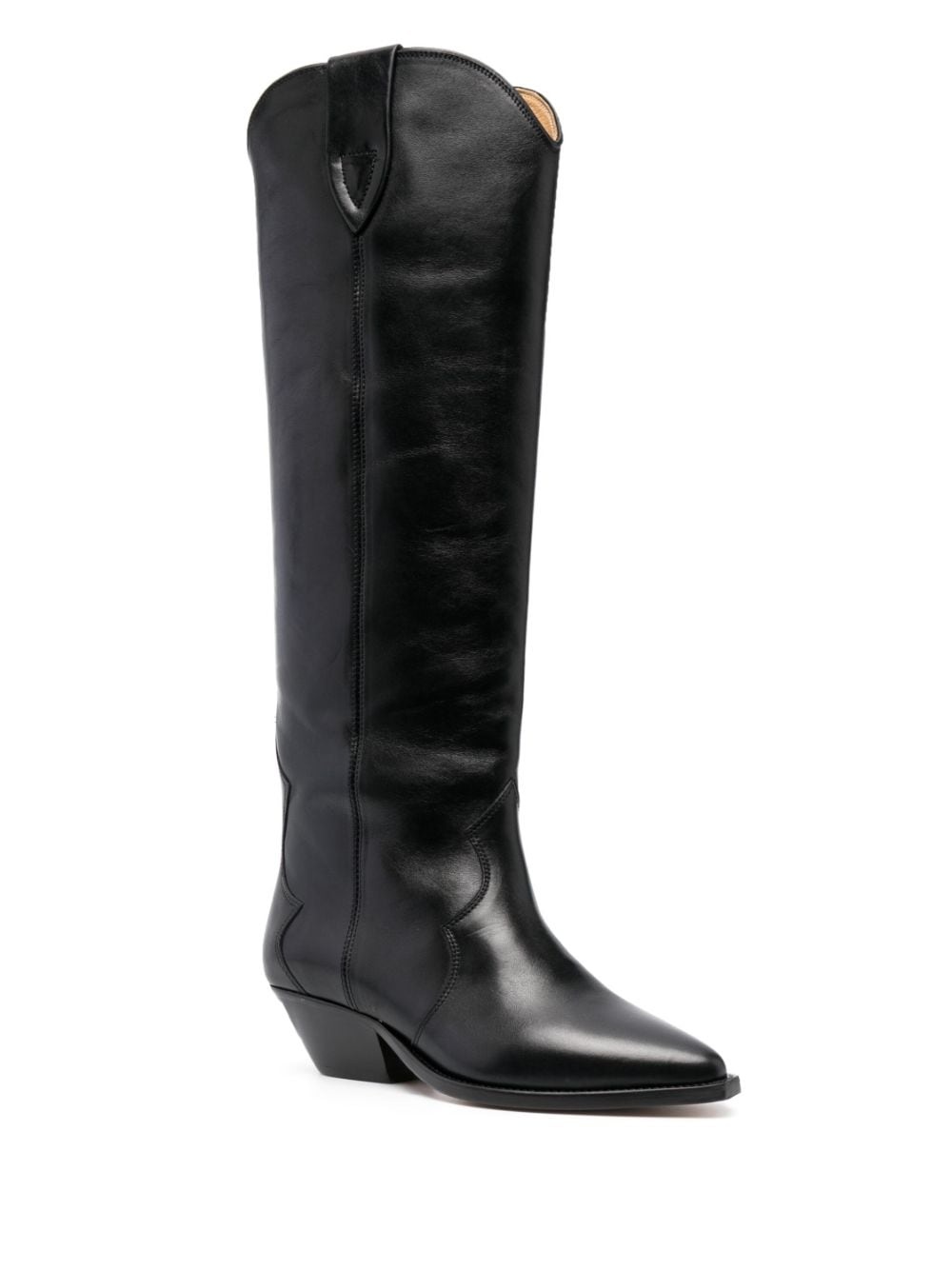 Denvee 40mm leather knee-high boots - 2
