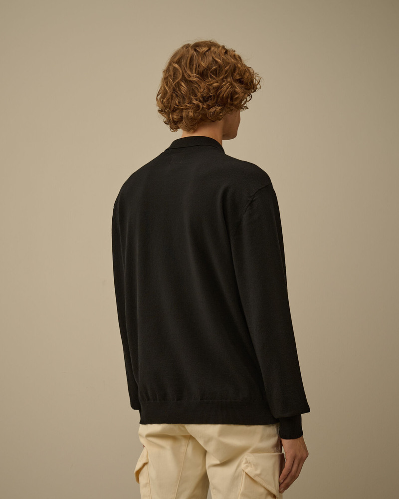 Extrafine Merino Wool Polo Sweater 4