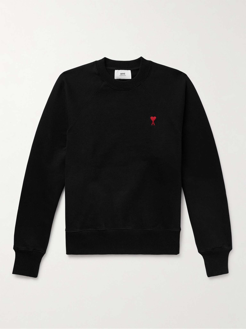 Logo-Embroidered Cotton-Blend Jersey Sweatshirt - 1