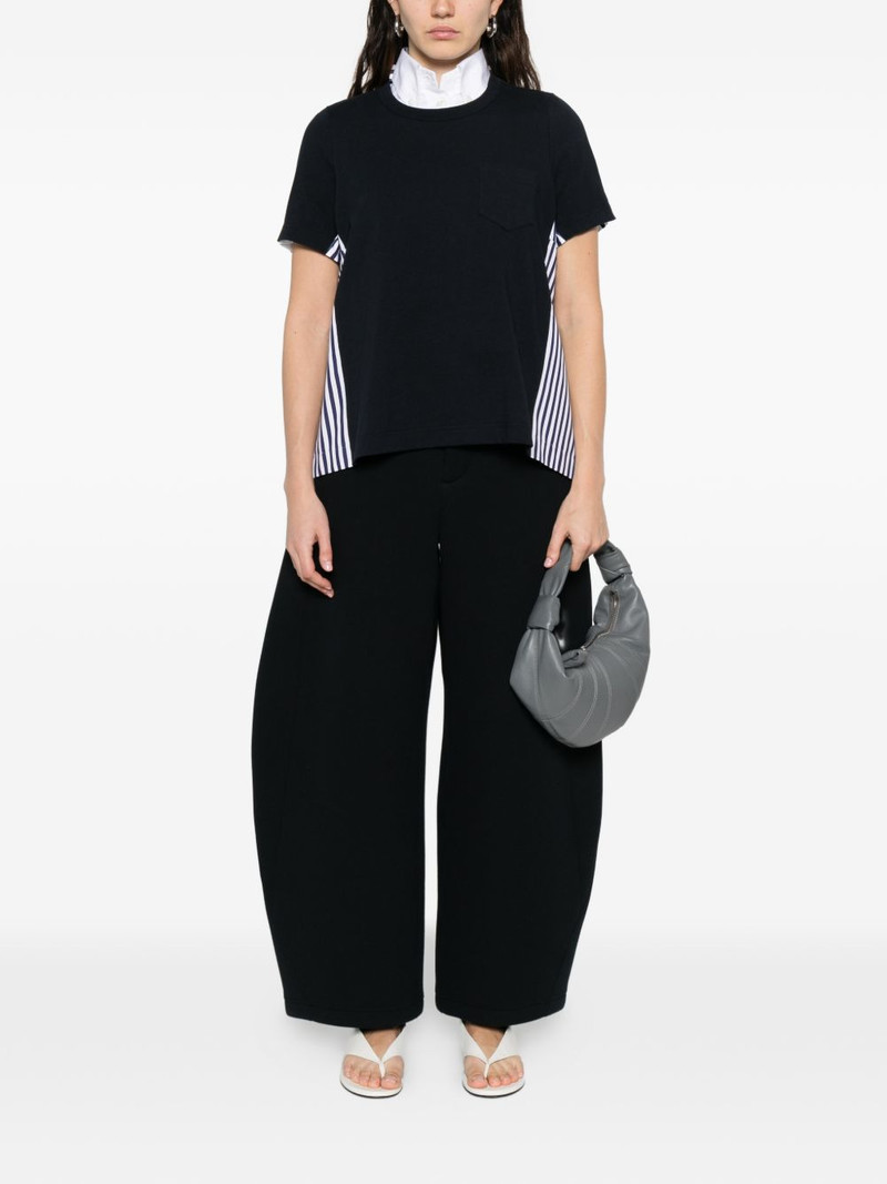 sacai stripe pocket T-shirt outlook