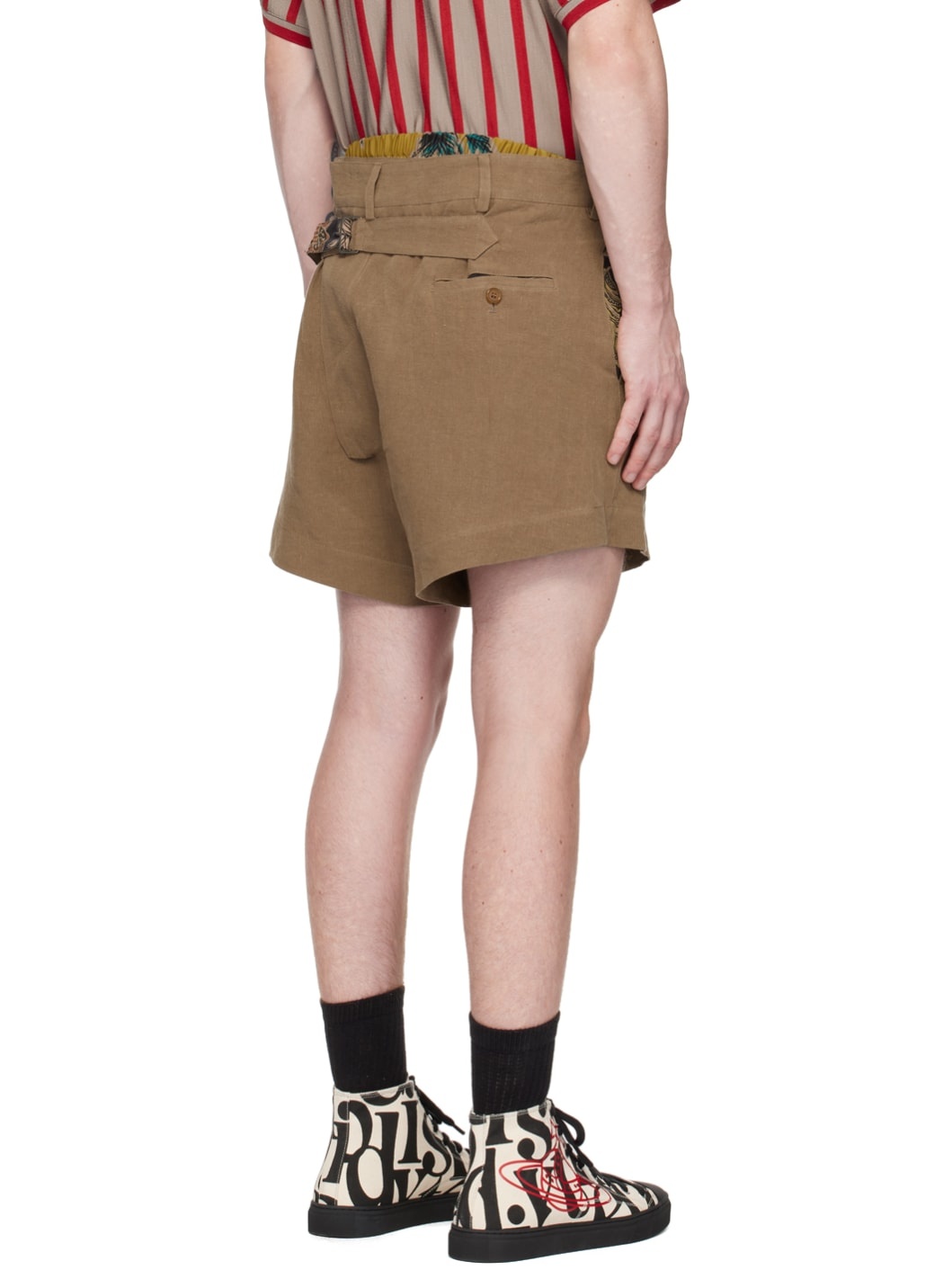 Brown Raf Bum Shorts - 3