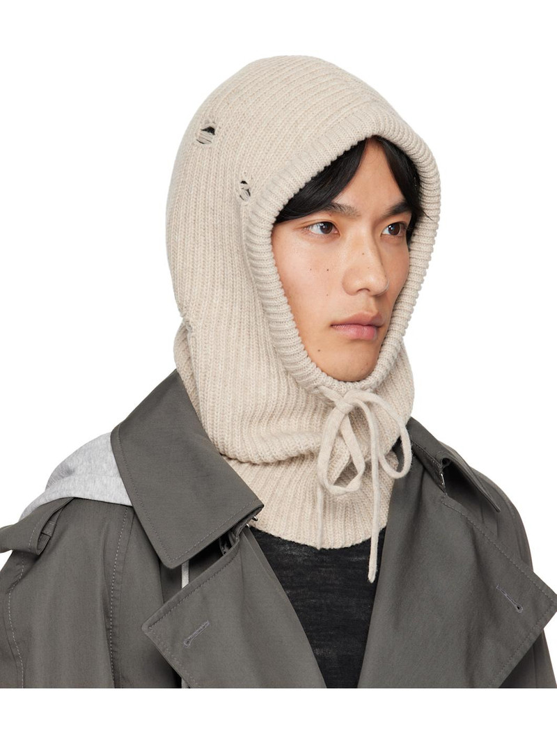 MM6 Maison Margiela Off-White Wool Hood outlook