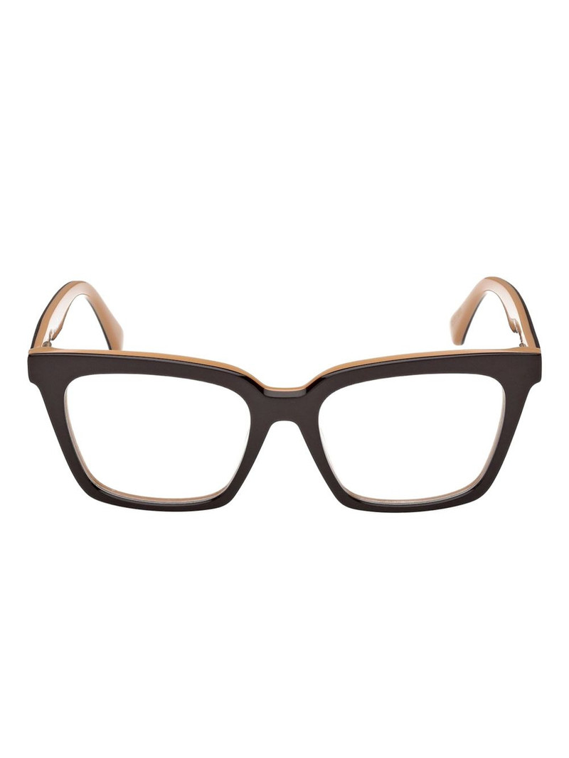 square-frame clip-on glasses 1