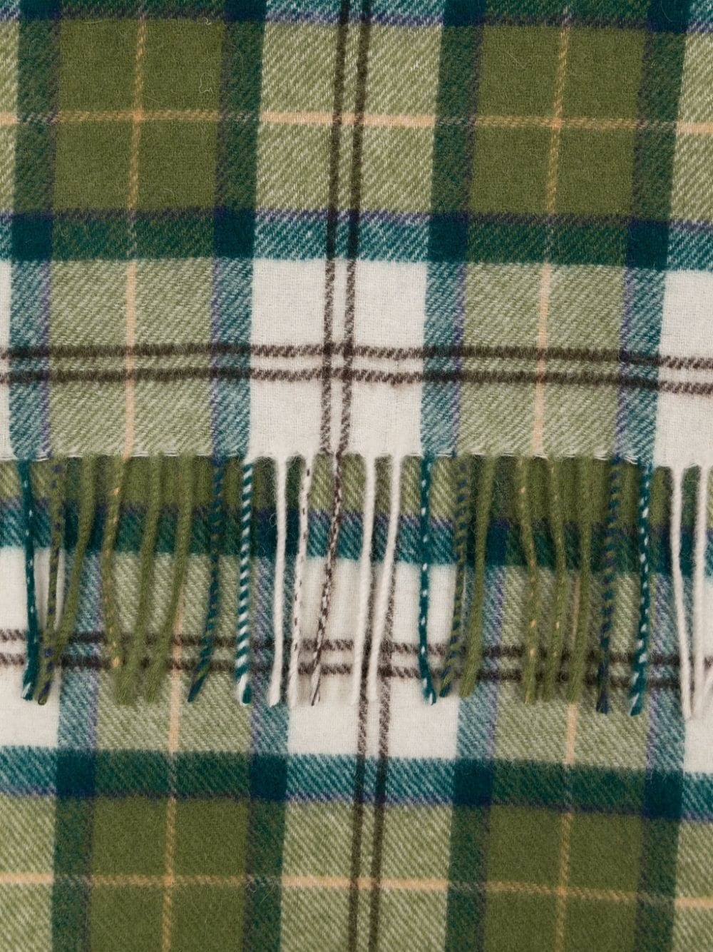 tartan lambswool scarf - 2