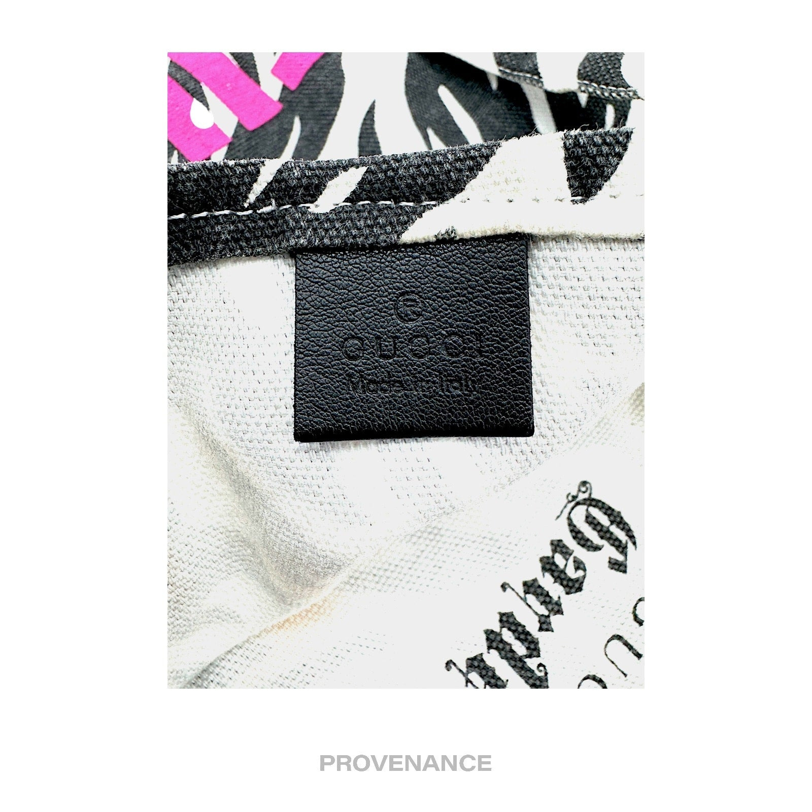 Gucci Garden FUOCO Zebra Cotton Tote Bag - Black/White - 8
