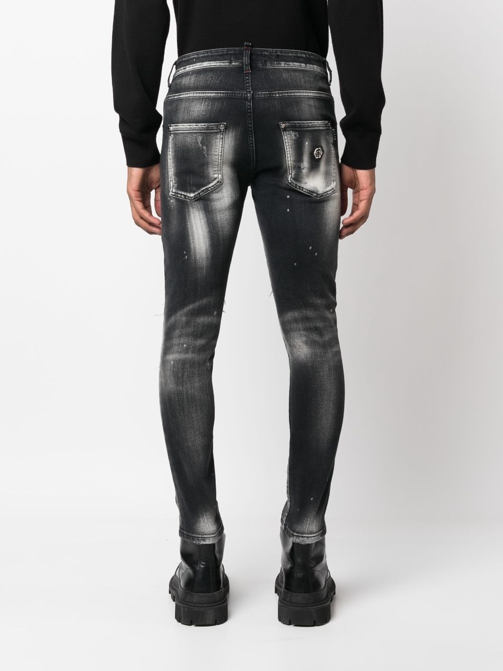 mid-rise skinny jeans - 4