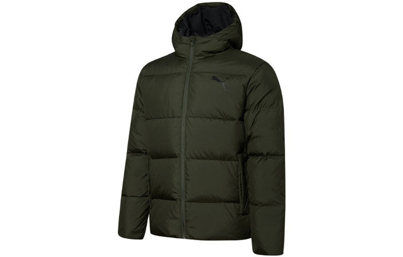 PUMA Essential Down Coat 'Green Black' 586929-70 - 1
