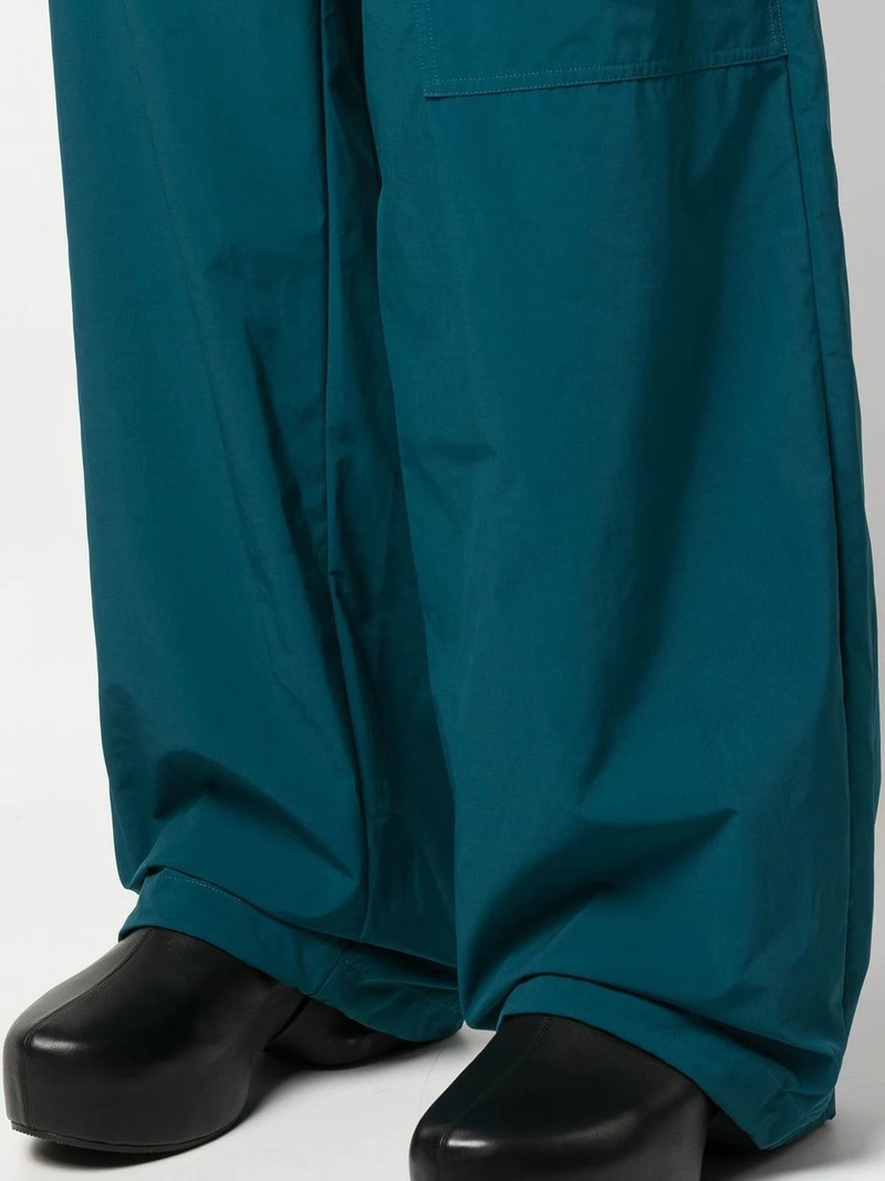 elasticated-waist wide-leg trousers 5