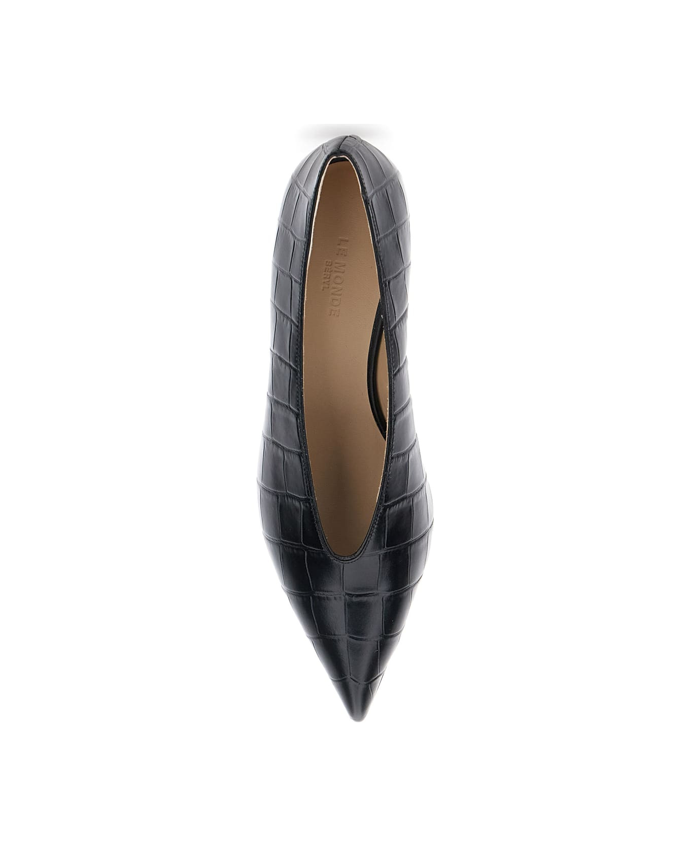 Black Pumps With Kitten Heel In Patent Leather Woman - 4
