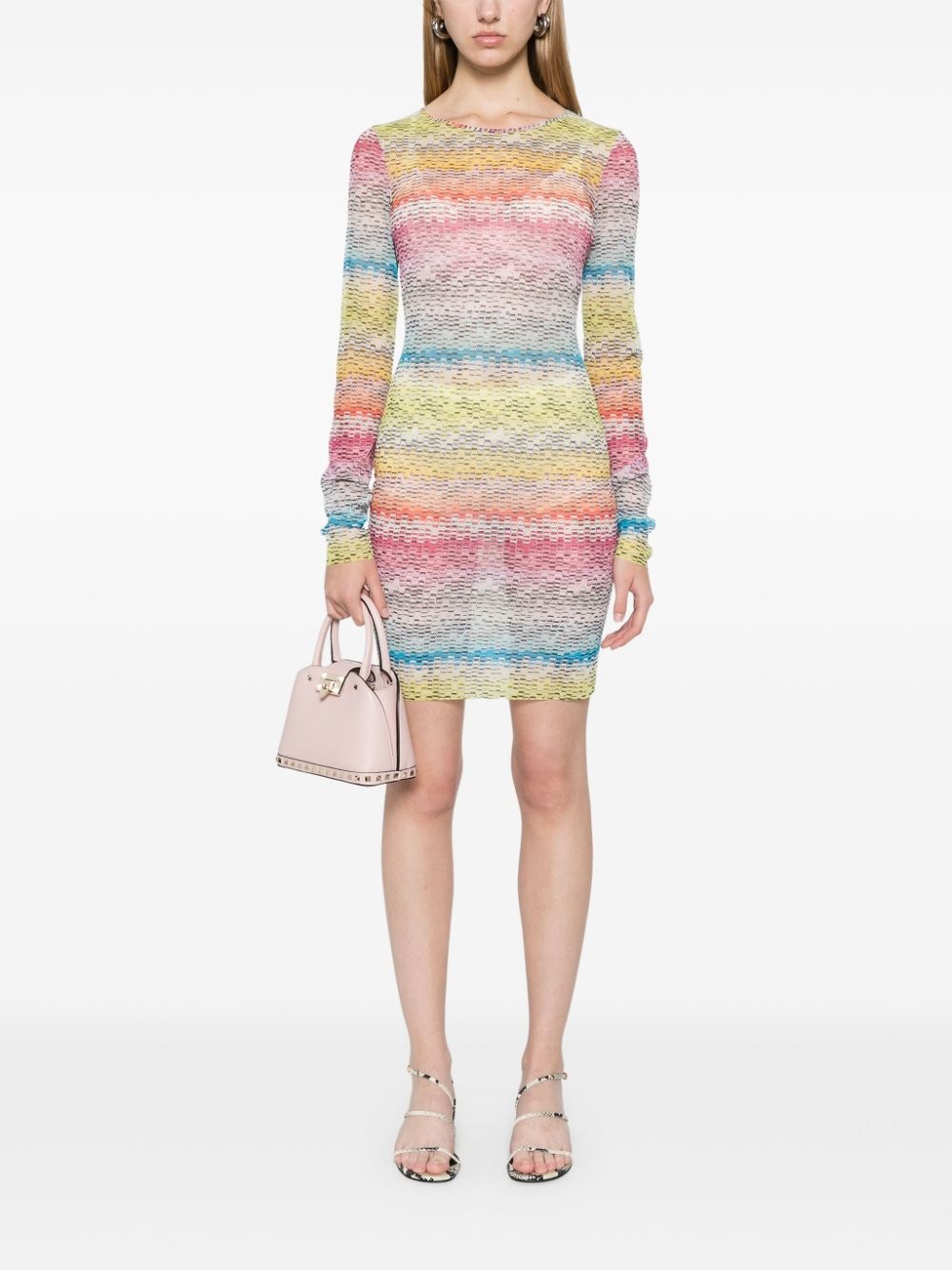 zigzag-print mini dress - 2