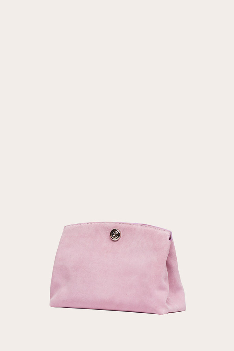 PUSHLOCK POUCH PINK SUEDE 4
