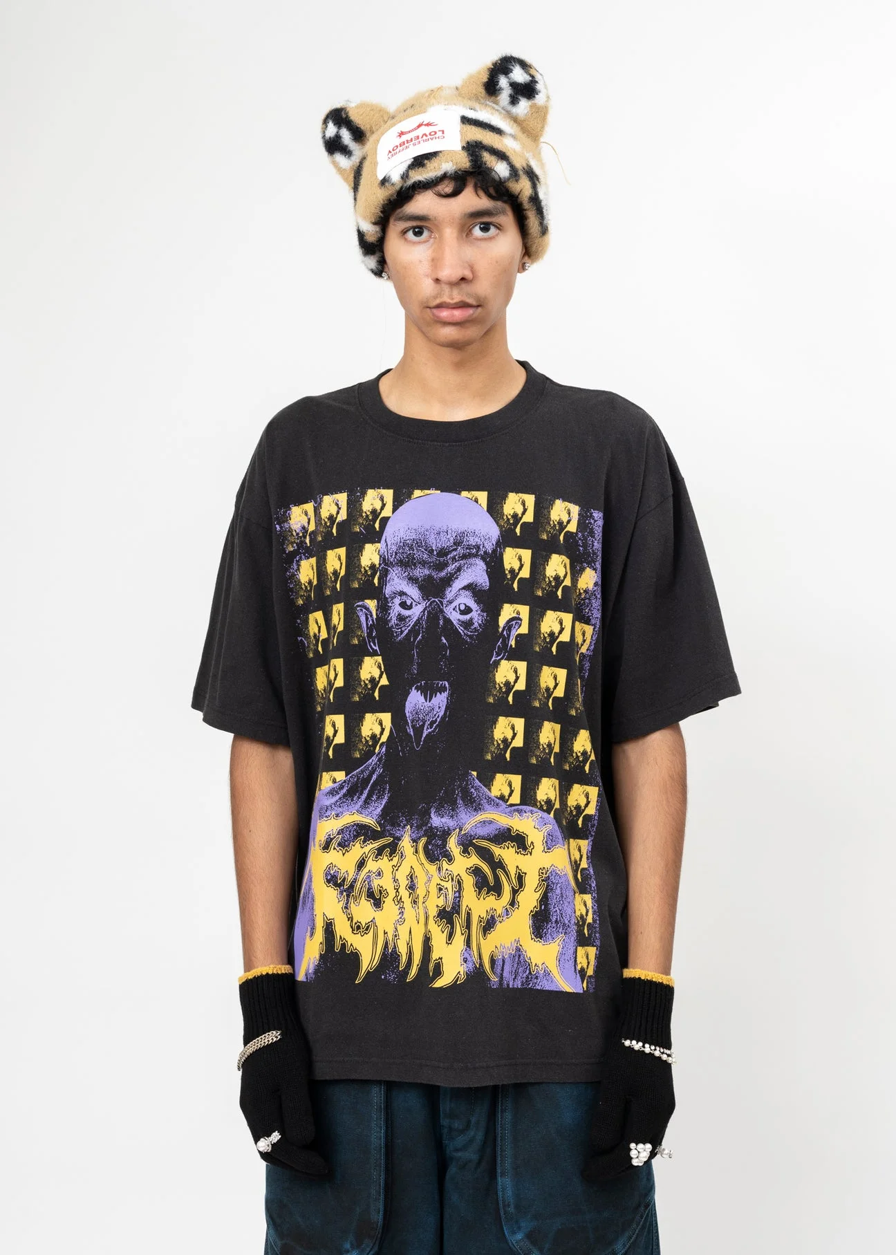 Black GRAIND THE POWER TSHIRT - 1