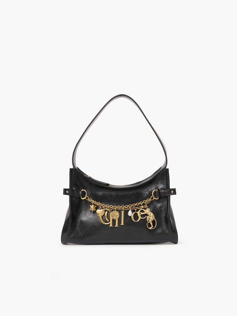 CHLOÉ CHARMS HOBO BAG IN SHINY LEATHER 1