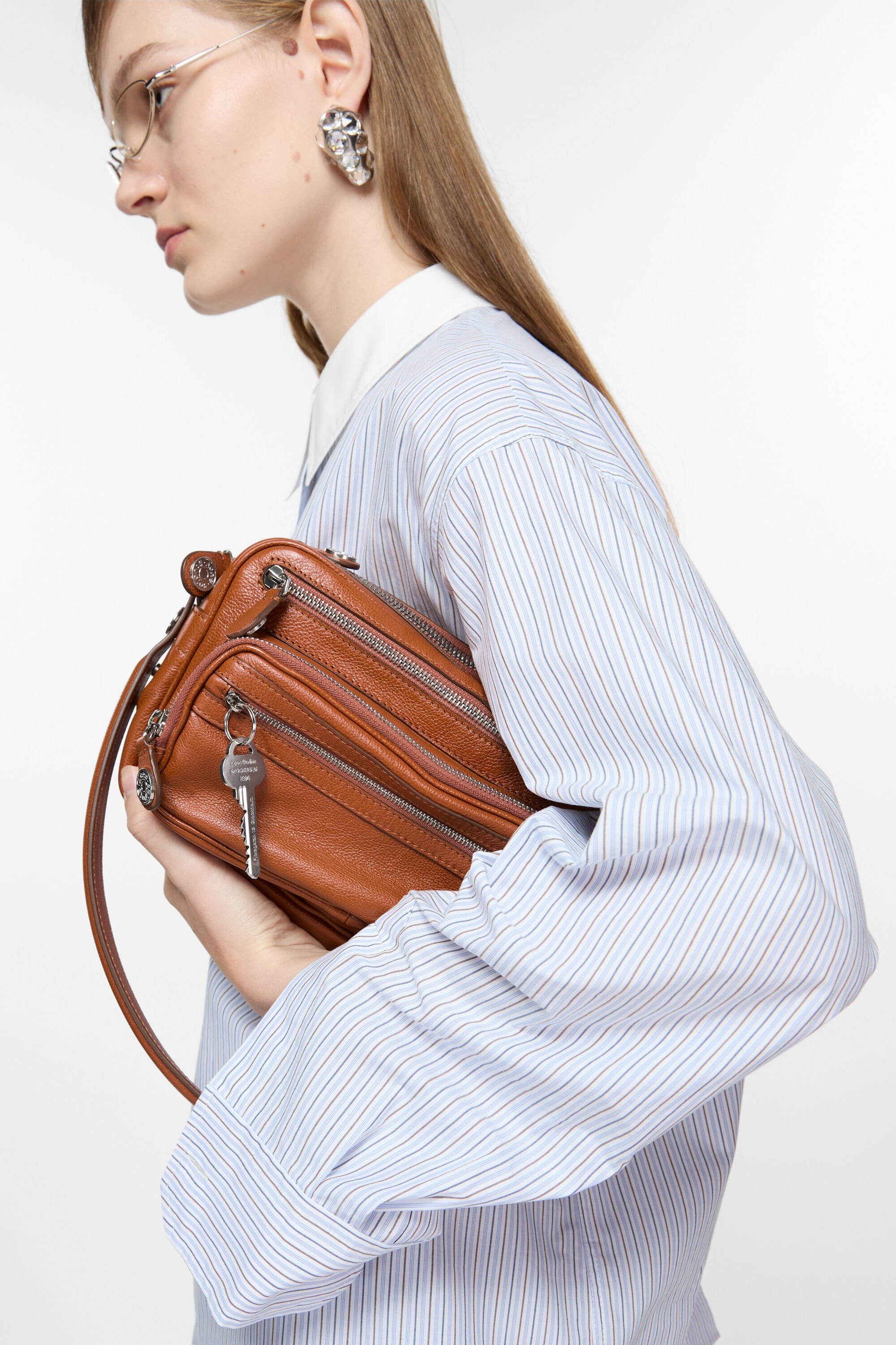 Camero Party shoulder bag - Cognac brown - 2