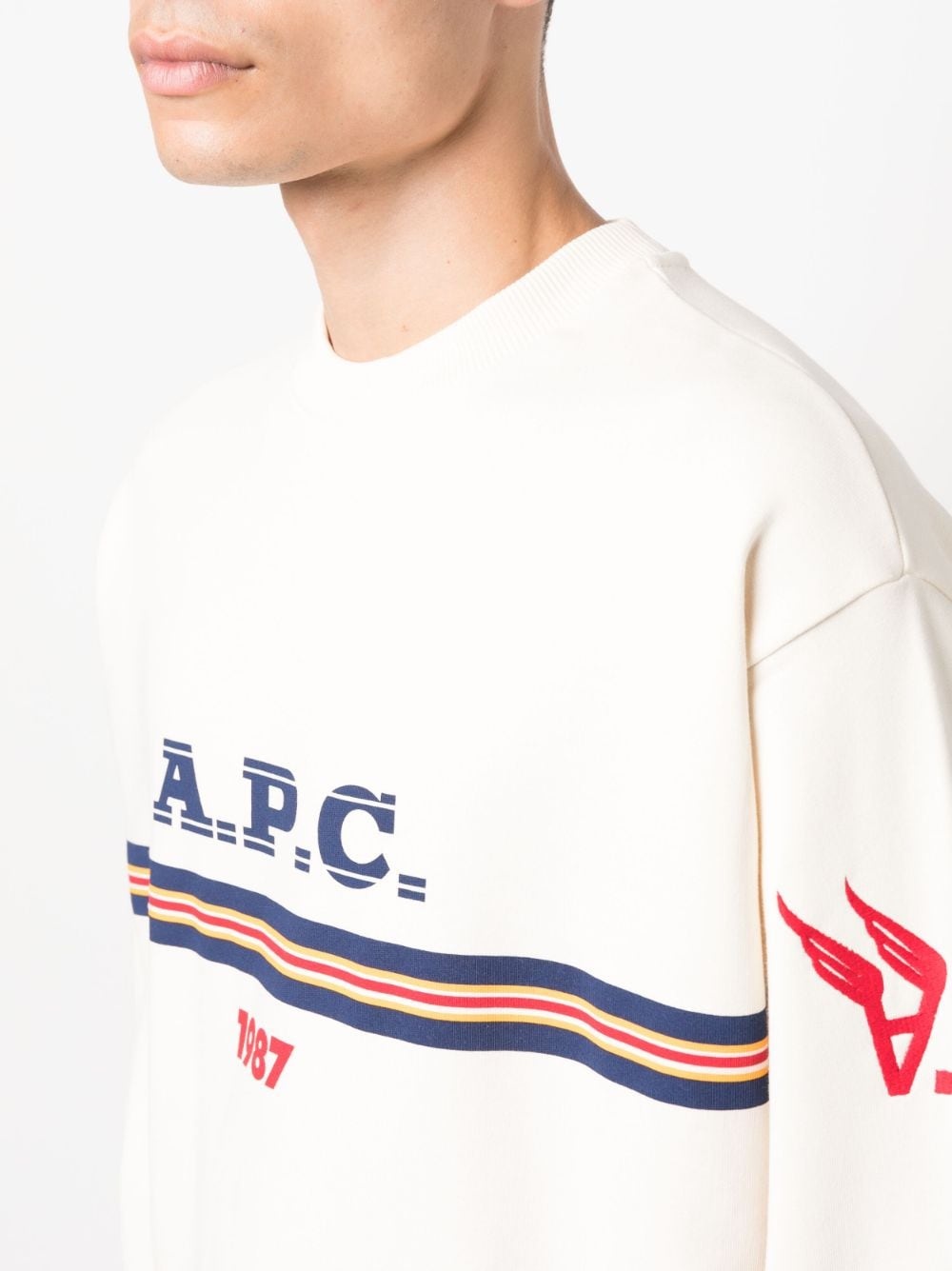 Adam logo-print cotton sweatshirt - 5