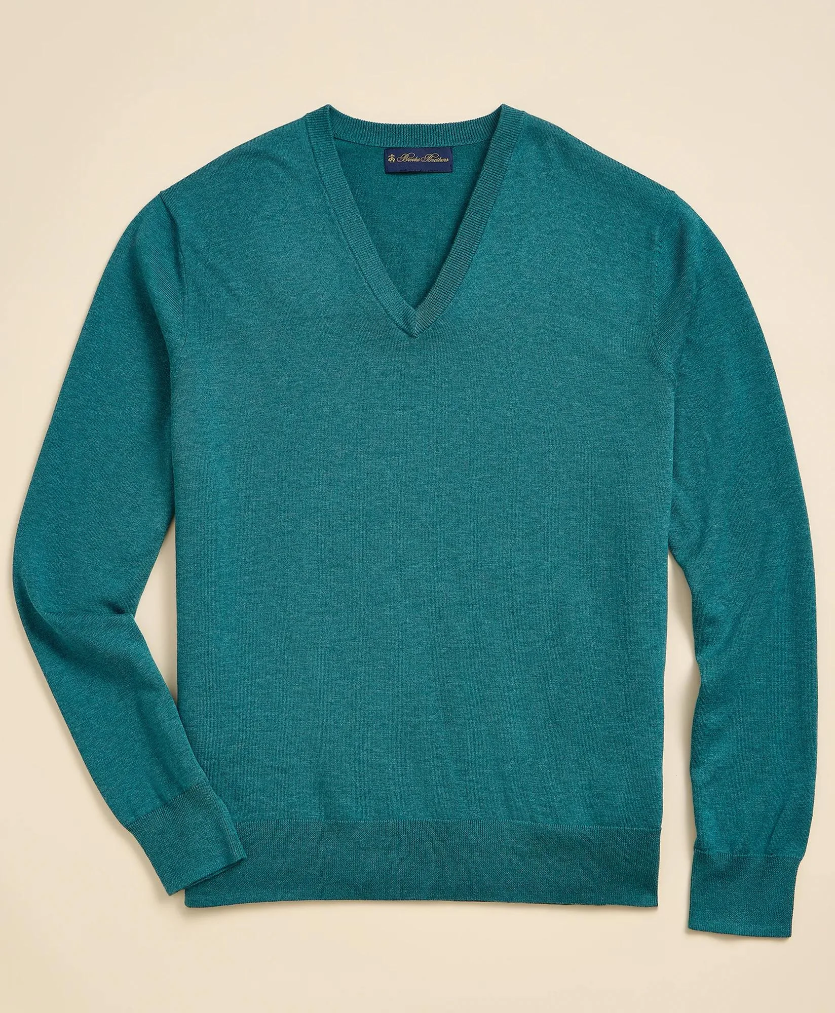 Supima® Cotton V-Neck Sweater - 1