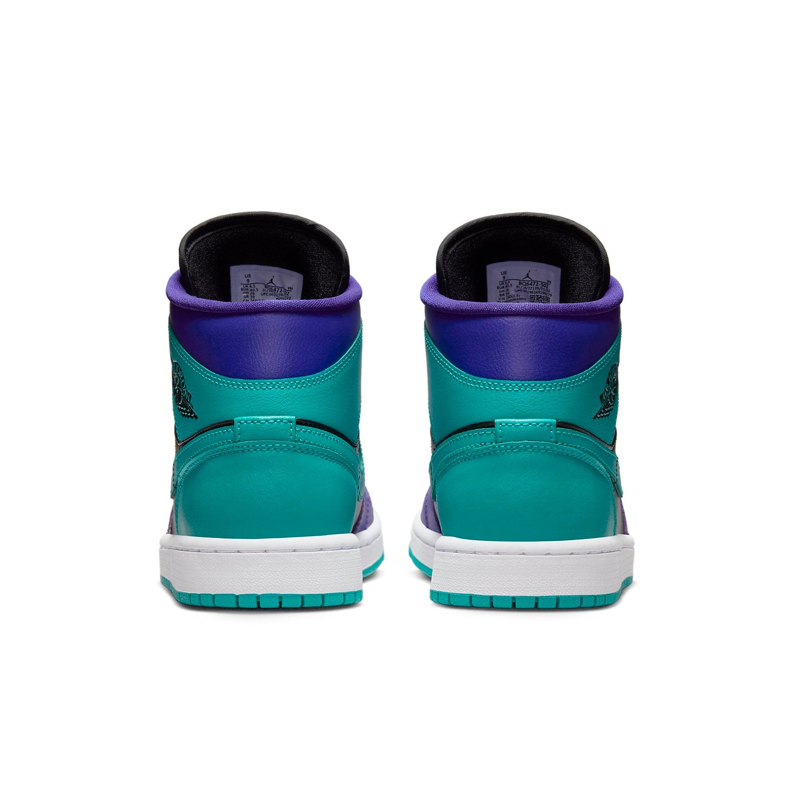 (WMNS) Air Jordan 1 Mid 'Black Grape' BQ6472-502 - 5