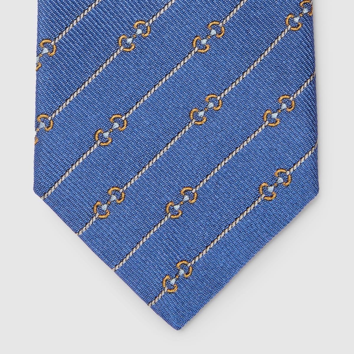 Horsebit silk jacquard tie - 3