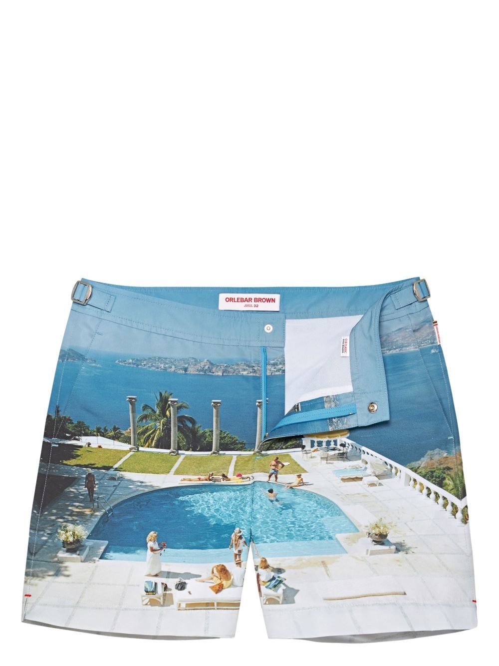 Bulldog Photographic-print swim shorts - 1