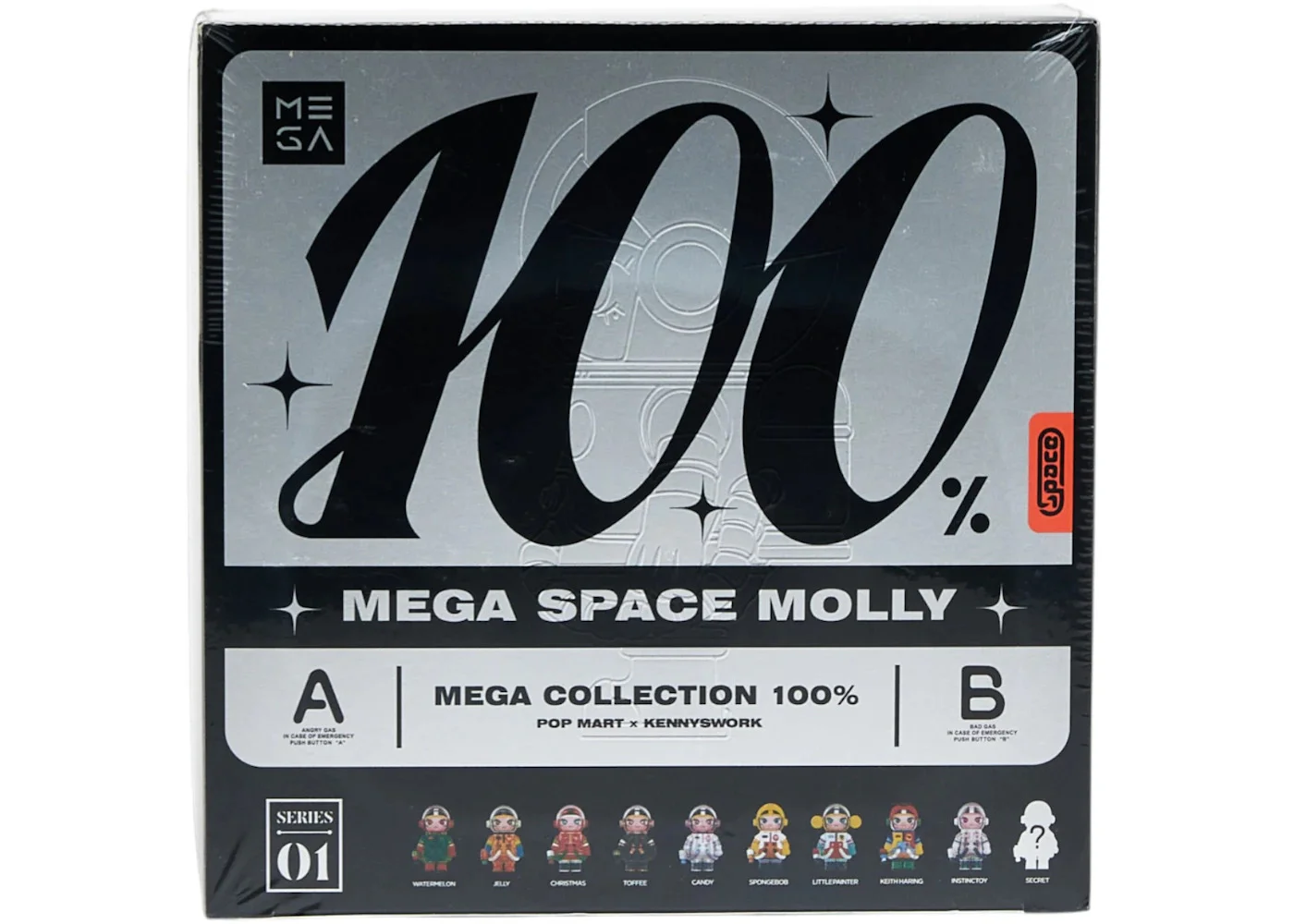 Pop Mart Mega Space Molly 100% Series 1 Sealed Case (9 Blind Box) - 1