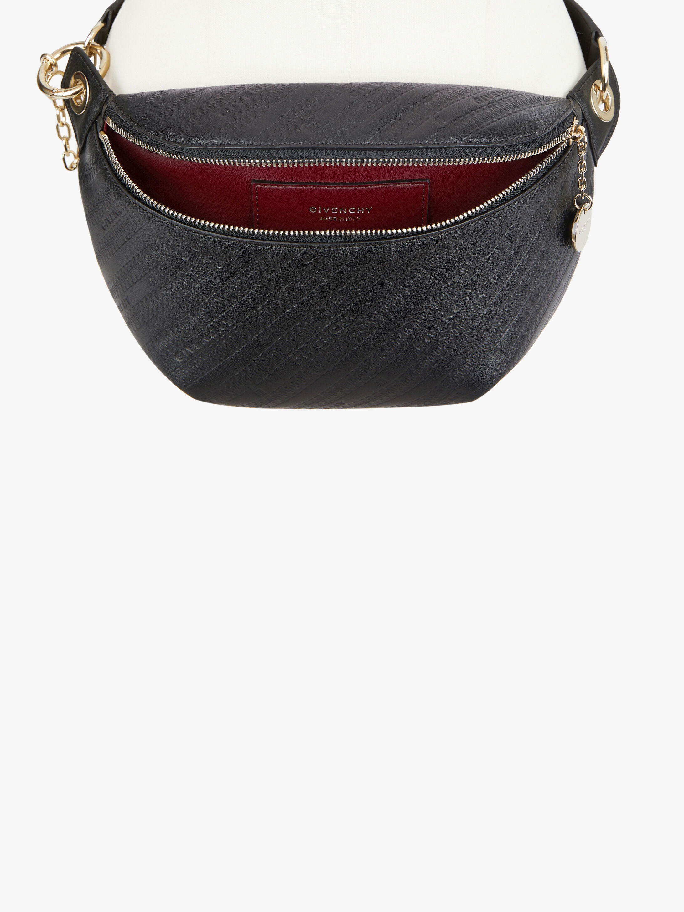 BOND bum bag in GIVENCHY chain embossed leather - 7