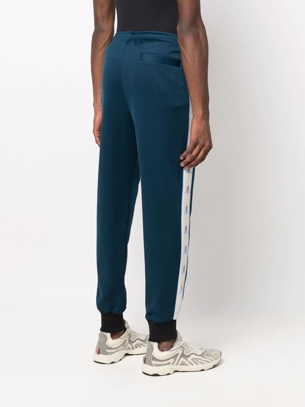 slim cut track pants - 4