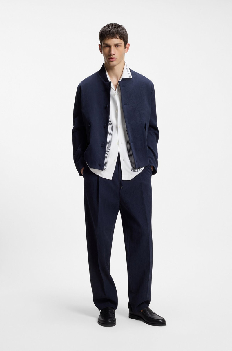 HUGO OVERSIZED-FIT PRINTED SHIRT WITH CAMP COLLAR outlook