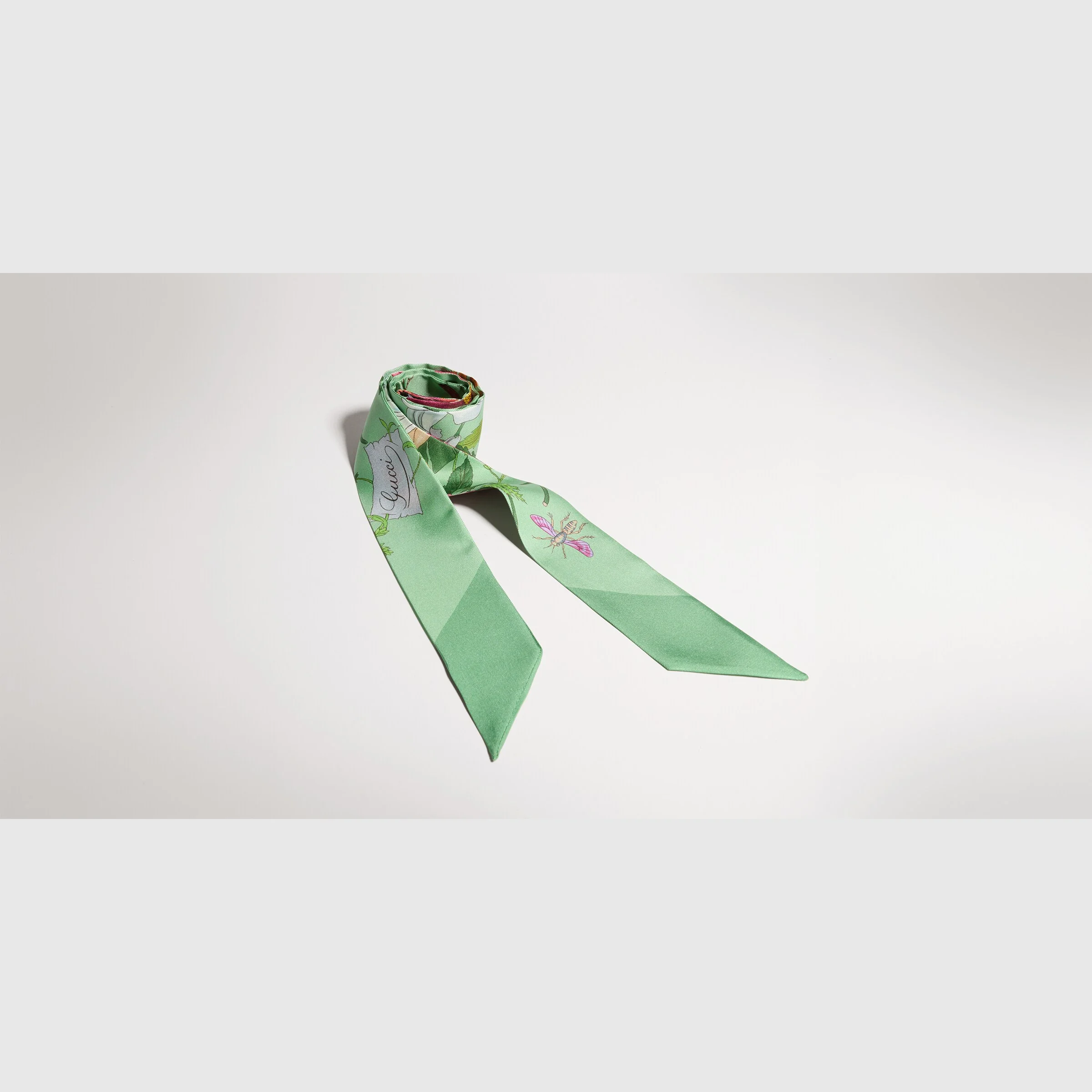 Printed silk twill ribbon - 1