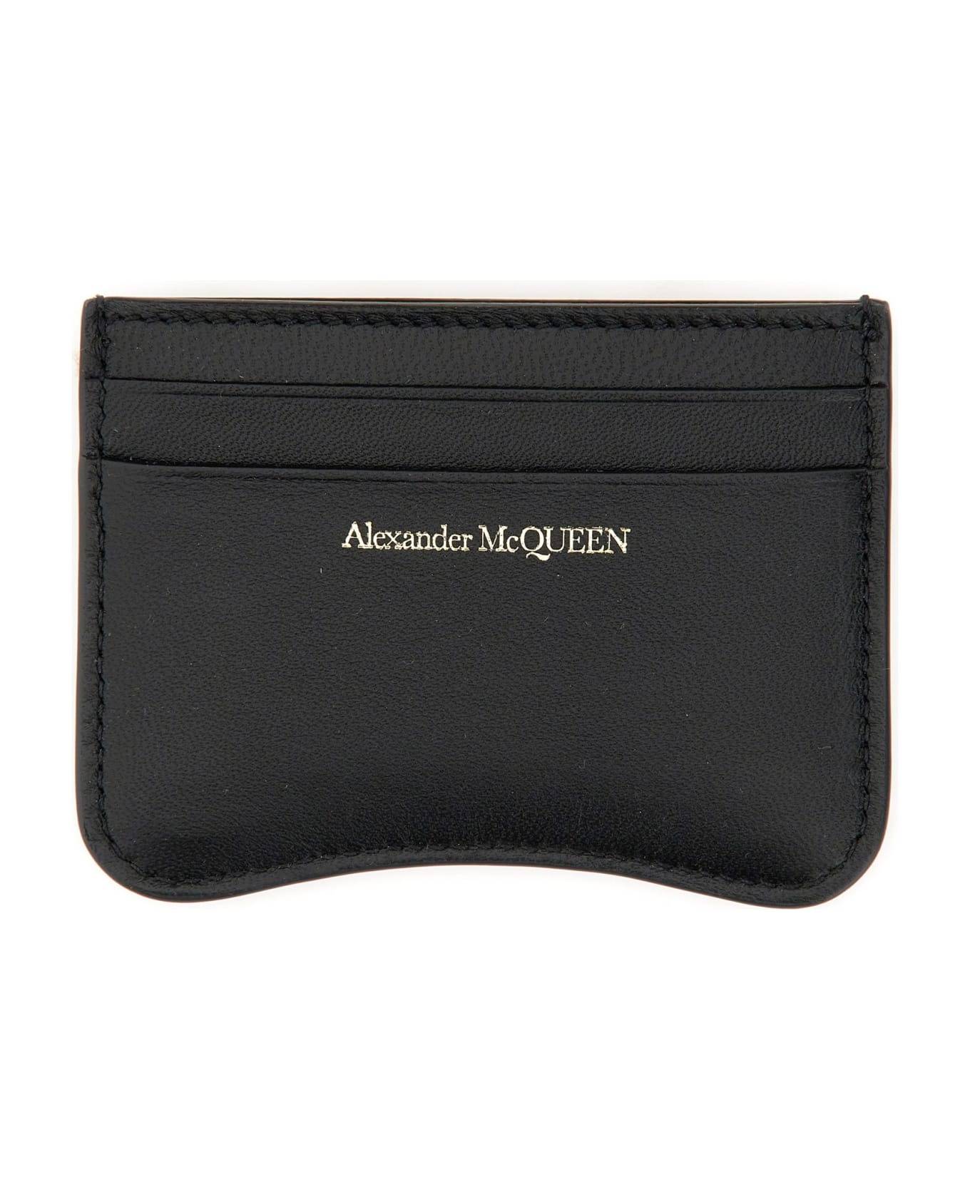 Alexander McQueen The Seal Logo Embossed Cardholder