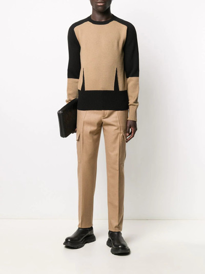 Alexander McQueen colour-block knitted jumper outlook