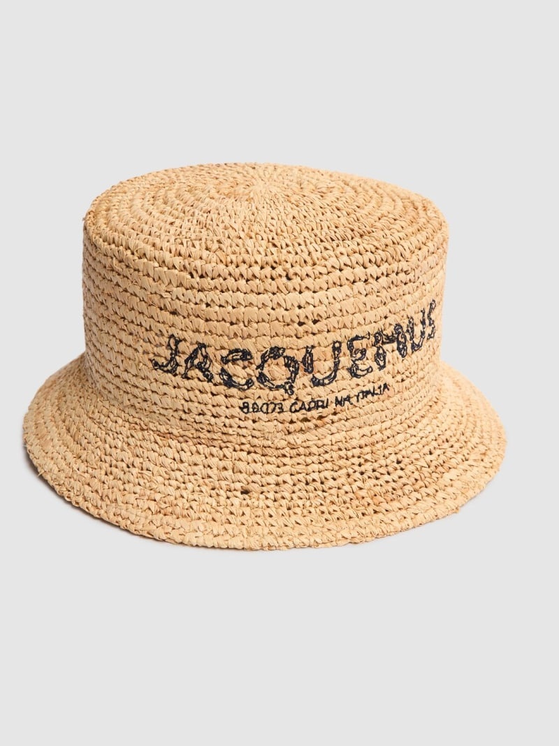 Le Bob Pesco raffia effect bucket hat - 2