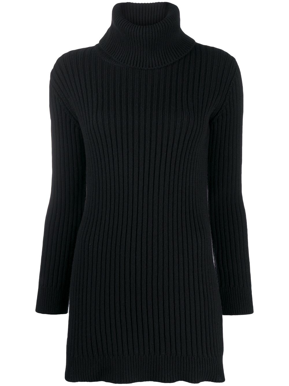 ribbed roll-neck jumper - 1