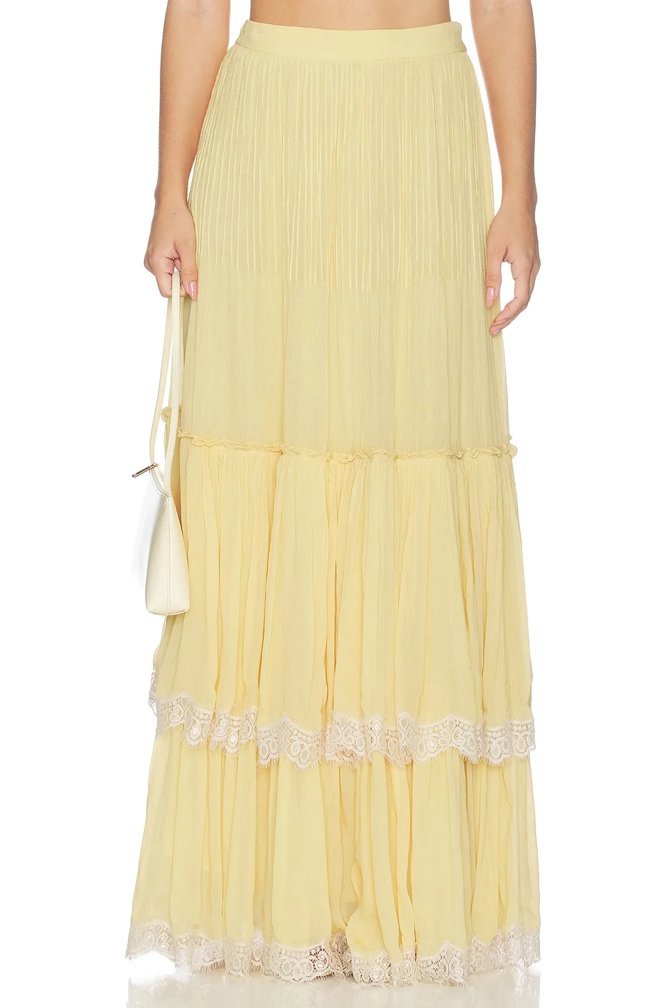 Pintuck Maxi Skirt - 1