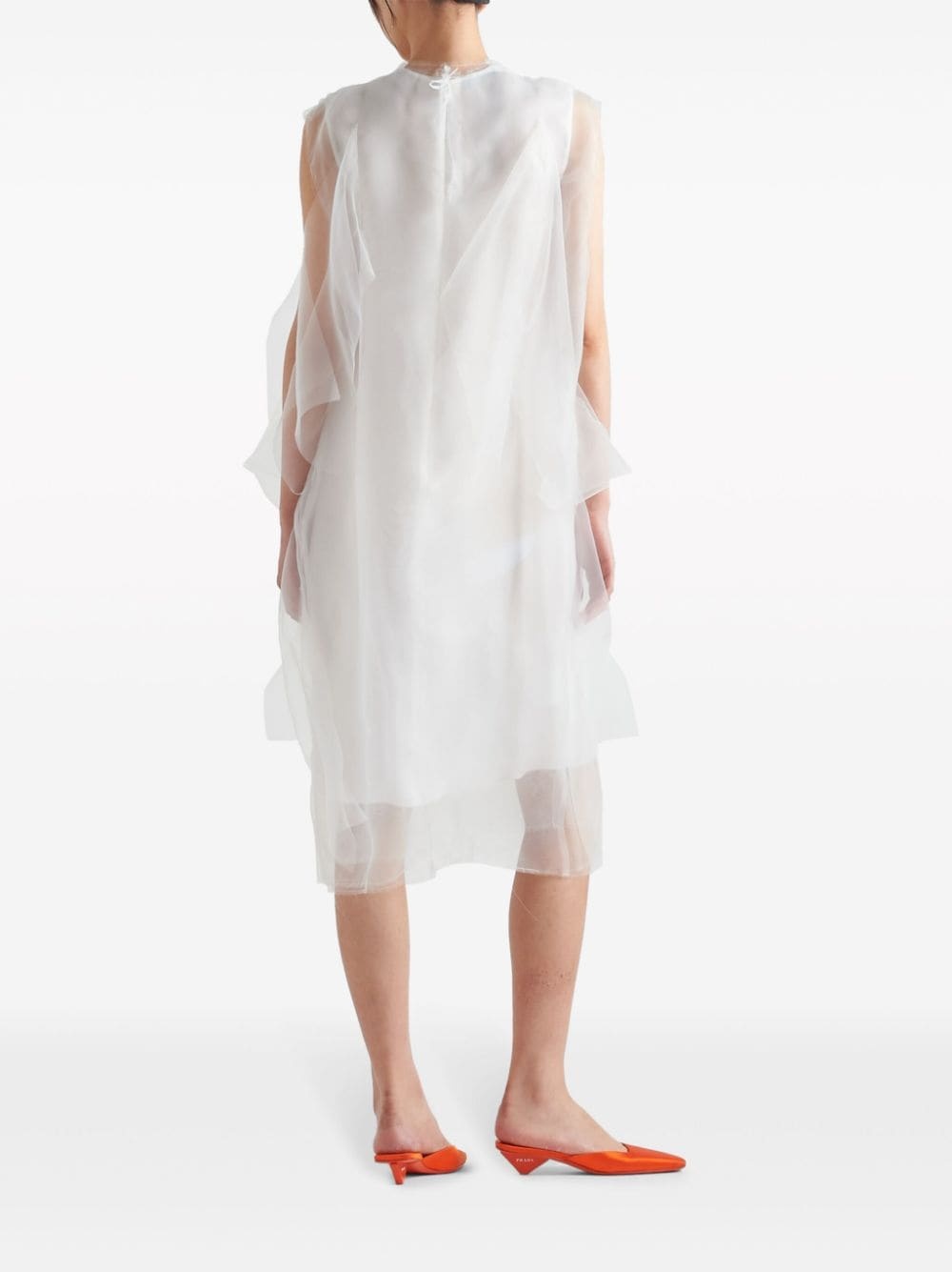 technical voile dress - 3