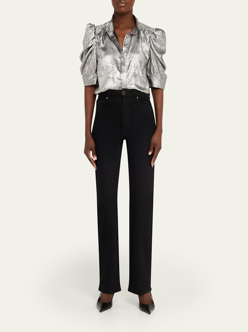 FRAME The Shiny Gillian Top outlook