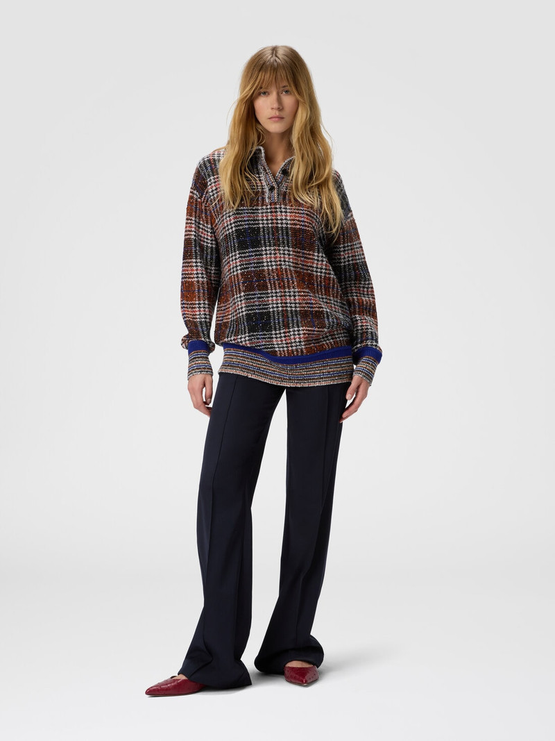 Missoni High-neck sweater with check pattern outlook