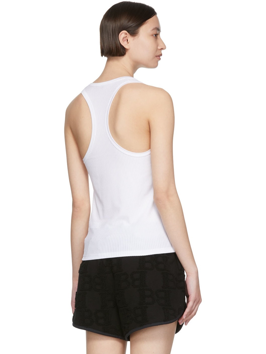 White Nylon Tank Top - 3